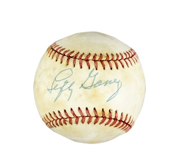 Lefty Gomez Single-Signed Official American League Baseball